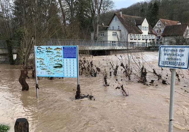 Fischtafel an der Vogelmühle